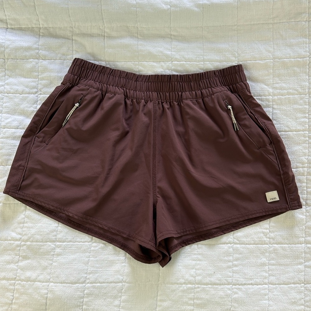 Vuori Women’s Dash Shorts Terracotta Pink M EUC